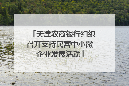 天津农商银行组织召开支持民营中小微企业发展活动