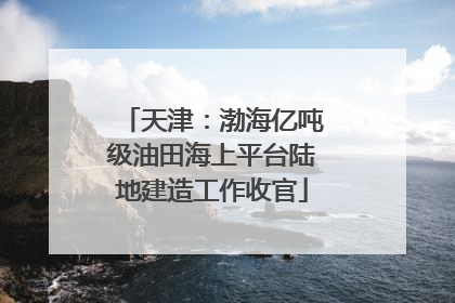 天津：渤海亿吨级油田海上平台陆地建造工作收官