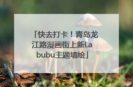 快去打卡！青岛龙江路漫画街上新Labubu主题墙绘