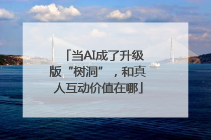 当AI成了升级版“树洞”，和真人互动价值在哪