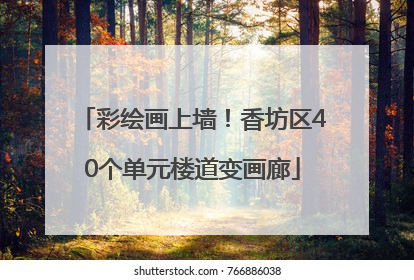 彩绘画上墙！香坊区40个单元楼道变画廊