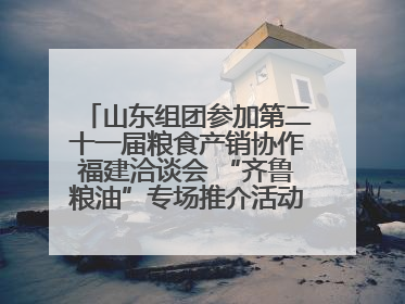 山东组团参加第二十一届粮食产销协作福建洽谈会 “齐鲁粮油”专场推介活动同步举办