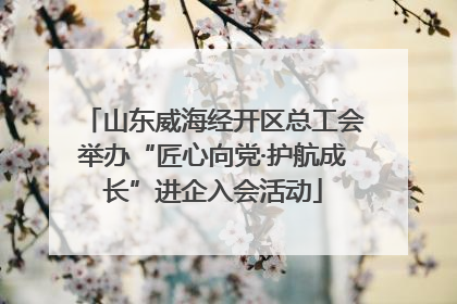 山东威海经开区总工会举办“匠心向党·护航成长”进企入会活动