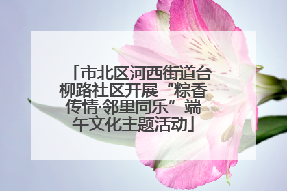 市北区河西街道台柳路社区开展“粽香传情·邻里同乐”端午文化主题活动