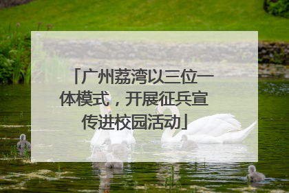 广州荔湾以三位一体模式，开展征兵宣传进校园活动