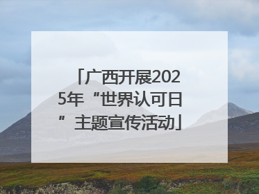 广西开展2025年“世界认可日”主题宣传活动
