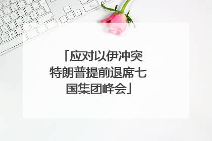 应对以伊冲突 特朗普提前退席七国集团峰会