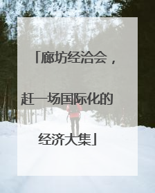 廊坊经洽会，赶一场国际化的经济大集