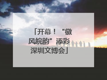 开幕！“徽风皖韵”添彩深圳文博会