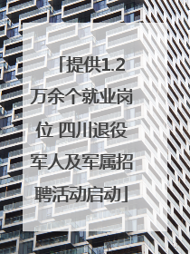 提供1.2万余个就业岗位 四川退役军人及军属招聘活动启动