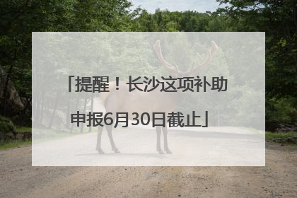提醒！长沙这项补助申报6月30日截止