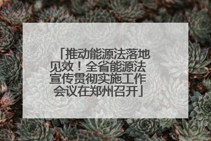 推动能源法落地见效！全省能源法宣传贯彻实施工作会议在郑州召开