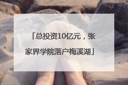 总投资10亿元，张家界学院落户梅溪湖