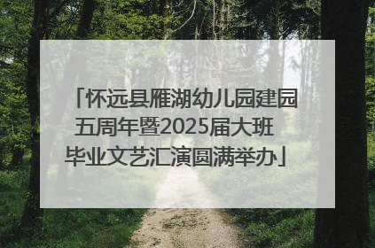 怀远县雁湖幼儿园建园五周年暨2025届大班毕业文艺汇演圆满举办