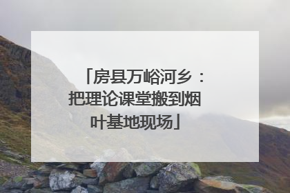 房县万峪河乡：把理论课堂搬到烟叶基地现场