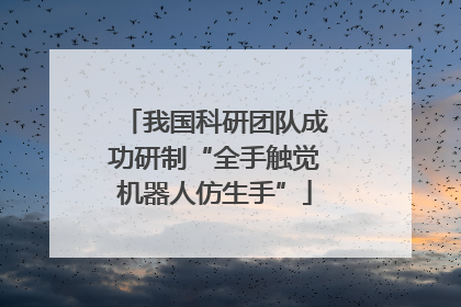 我国科研团队成功研制“全手触觉机器人仿生手”