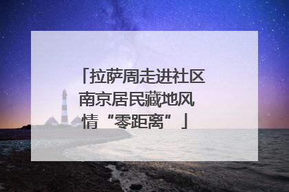 拉萨周走进社区 南京居民藏地风情“零距离”