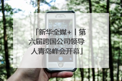 新华全媒+丨第六届跨国公司领导人青岛峰会开幕