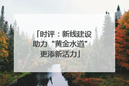 时评：新线建设助力“黄金水道”更添新活力