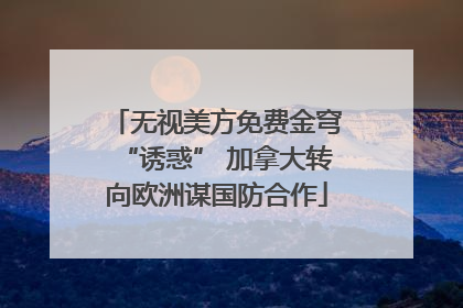 无视美方免费金穹“诱惑” 加拿大转向欧洲谋国防合作