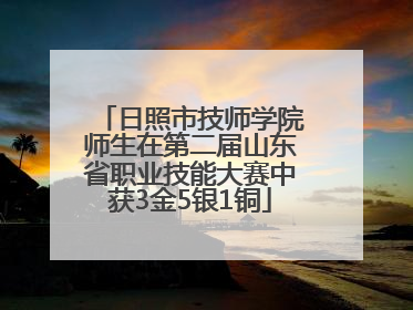 日照市技师学院师生在第二届山东省职业技能大赛中获3金5银1铜