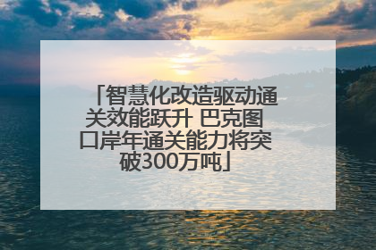 智慧化改造驱动通关效能跃升 巴克图口岸年通关能力将突破300万吨