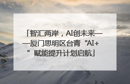 智汇两岸，AI创未来——厦门思明区台青“AI+”赋能提升计划启航