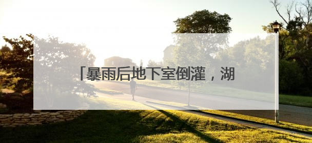 暴雨后地下室倒灌，湖南新化一小区18台电梯被淹引担忧 当地：电梯维修工作正逐步实施