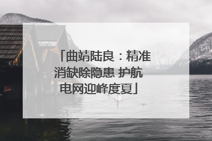 曲靖陆良：精准消缺除隐患 护航电网迎峰度夏