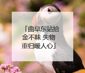 曲阜东站拾金不昧 失物重归暖人心