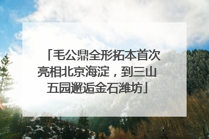 毛公鼎全形拓本首次亮相北京海淀，到三山五园邂逅金石潍坊