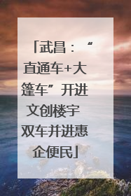 武昌：“直通车+大篷车”开进文创楼宇 双车并进惠企便民