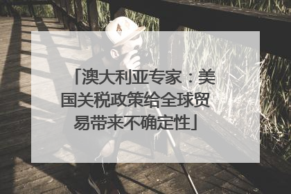 澳大利亚专家：美国关税政策给全球贸易带来不确定性