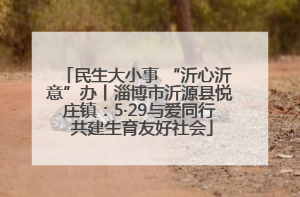 民生大小事 “沂心沂意”办丨淄博市沂源县悦庄镇：5·29与爱同行 共建生育友好社会