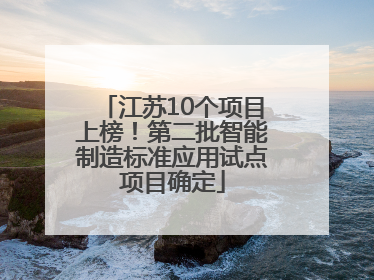 江苏10个项目上榜！第二批智能制造标准应用试点项目确定