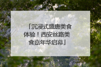 沉浸式盛唐美食体验！西安丝路美食嘉年华启幕