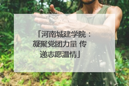 河南城建学院：凝聚党团力量 传递志愿温情