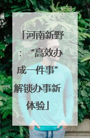 河南新野：“高效办成一件事”解锁办事新体验