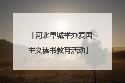 河北阜城举办爱国主义读书教育活动