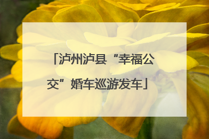 泸州泸县“幸福公交”婚车巡游发车