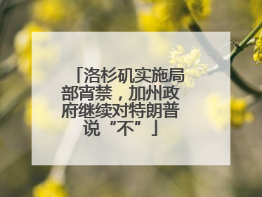 洛杉矶实施局部宵禁，加州政府继续对特朗普说“不”