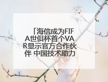 海信成为FIFA世俱杯首个VAR显示官方合作伙伴 中国技术助力精准判罚