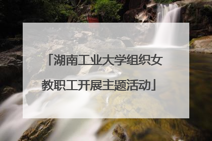 湖南工业大学组织女教职工开展主题活动