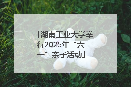 湖南工业大学举行2025年“六一”亲子活动