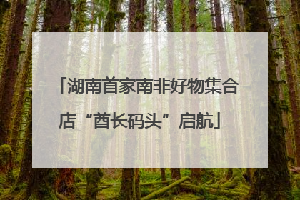 湖南首家南非好物集合店“酋长码头”启航