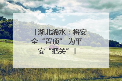 湖北浠水：将安全“置顶” 为平安“把关”