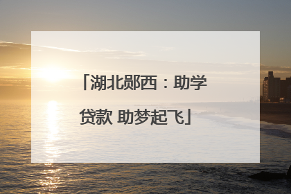 湖北郧西：助学贷款 助梦起飞