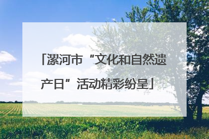 漯河市“文化和自然遗产日”活动精彩纷呈
