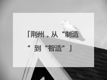 荆州，从“制造”到“智造”