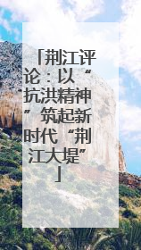 荆江评论：以“抗洪精神”筑起新时代“荆江大堤”